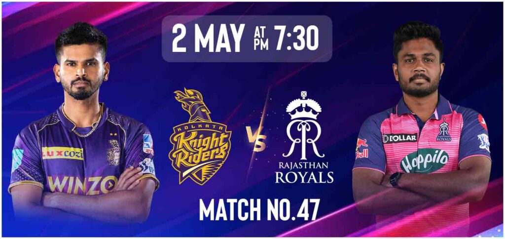KKR vs RR IPL live score